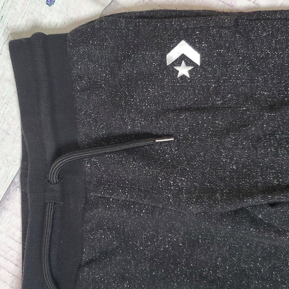 Kid's Converse Glitter Jogger Pants - Picture 2 of 8
